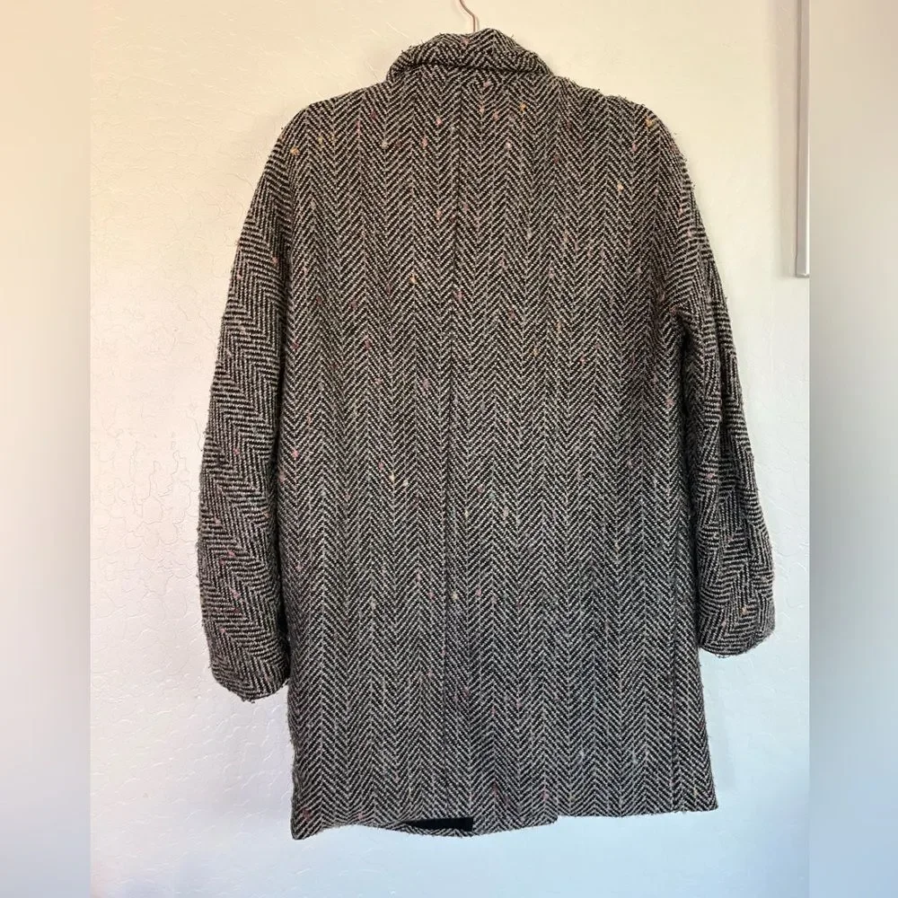 ASTR the Label Wool Blend Keller Peaked Lapel Coat Small